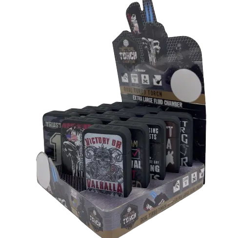 Patriotic Tac Gear Dual Torch Lighter- 15 Pieces Per Retail Ready Display 23087 TAC GEAR