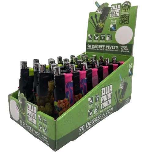 Pivot Torch Lighter with Tools - 24 Pieces Per Retail Ready Display 30027 SPICY ZILLA