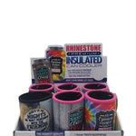 Neoprene Rhinestone Can and Bottle Cooler - 6 Per Retail Ready Display 23133 POLAR GEAR