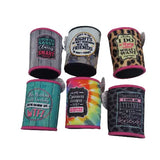 Neoprene Rhinestone Can and Bottle Cooler - 6 Per Retail Ready Display 23133 POLAR GEAR