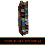 Trucker Hat Ball Cap Assortment Floor Display - 72 Pieces Per Retail Ready Display 88404 NOVELTY INC