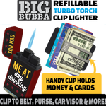 Big Bubba Dual Torch Lighter with Money Clip - 15 Pieces Per Retail Ready Display 23487 SMOKEZILLA
