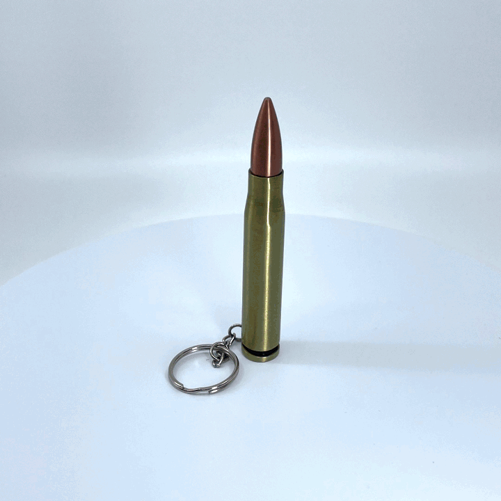 Metal Bullet Cigarette Saver Key Chain - 12 Pieces Per Retail Ready Display 22664 SMOKEZILLA