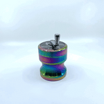 Metal 4 Piece Rainbow Grinder with Crank - 6 Pieces Per Retail Ready Display 22703 SMOKEZILLA
