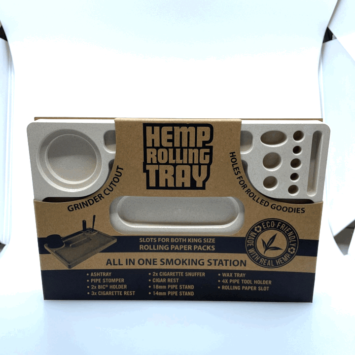 Hemp Made Extra Large Smoking Station Roll Tray - 6 Per Retail Ready Display 22427 SMOKEZILLA