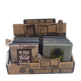 Canvas and Metal Cigarette Case with Hinge - 8 Pieces Per Retail Ready Display 23051 SMOKEZILLA