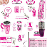 Breast Cancer Awareness Pink Assortment Floor Display - 68 Pieces Per Retail Ready Display 88339 NOVELTY INC