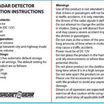Radar Detector Floor Display - 32 Pieces Per Retail Ready Display 88400 GADGET GEAR